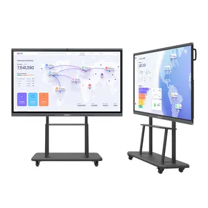 虎士达65英寸教学设备制造商智能4k分辨率交互式白板数字会议室使用