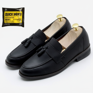 Tesla mocassini Casual da uomo zoccoli in ecopelle con Set di fazzoletti per la pulizia delle scarpe - Product Image 1