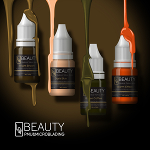 Tinta de cuchillas multicolor para Microblading, pigmento de maquillaje permanente para cejas, labios, tinta líquida de 10ml con caja de paquete - Product Image 1