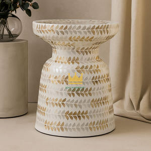 Mesa de Centro Redonda Moderna con Incrustaciones de Nácar, Muebles de Sala de Estar, Diseño Nuevo de Vietnam - Product Image 3