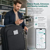 Carte GPS de suivi multi-cartes Trevaron Auto, cartes satellite et routières, localisateur de véhicule, bagages et portefeuille avec GPS, WiFi, LBS, BLE