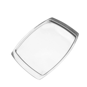Plato Rectangular de Acero Inoxidable para Joyería, Bandeja Vaporera Plateada, Plato de Exhibición, Bandeja de Tocador, Novedad <span class=keywords><strong>2026</strong></span> - Product Image 1