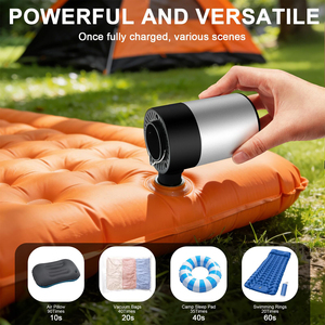 Portable Plastic <b>Battery</b>-Powered Air <b>Pump</b> 6-8kPa Quick Inflation/Deflation for Camping Inflatable Tents & Vacuum Storage Bags - Product Image 4