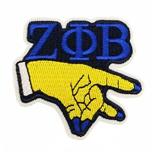 Parches Bordados <span class=keywords><strong>de</strong></span> la Serie Azul, Decoración <span class=keywords><strong>de</strong></span> Hermandad, Insignias Bordadas, Accesorios <span class=keywords><strong>de</strong></span> Ropa, Parches Termoadhesivos para Tela - Product Image 6