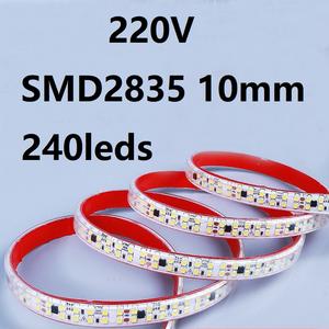 Luci di decorazione <span class=keywords><strong>LED</strong></span> flessibili senza conducente AC 220V/110V 10mm 240 smd2835 IP65 impermeabili IP68 PVC 10M/100M 100mm taglio luce a <span class=keywords><strong>LED</strong></span> - Product Image 2