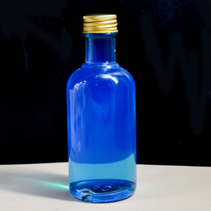 Nouveau Style Transparent Rond Vide Flint Verre Liqueur Bouteille De Vin 200ml 500ml avec Bouchon Joint Vis Couvercle pour Whisky Vodka <span class=keywords><strong>Tequila</strong></span> - Product Image 6