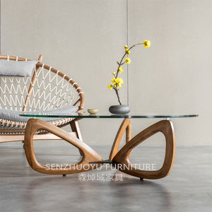 Acquistato insieme mobili da salotto in vetro con gamba in legno - Product Image 3