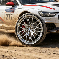 Jantes de course forgées en alliage de magnésium sur mesure 19 pouces 5x112/5x120 à cinq branches pour Audi RS Mercedes AMG TCR Sports Cars - Certifiées mondialement