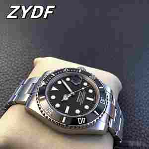 <span class=keywords><strong>Montre</strong></span> de poche de luxe pour homme NH35A avec mouvement automatique <span class=keywords><strong>Seiko</strong></span>, étanche 20 BAR, <span class=keywords><strong>bracelet</strong></span> en acier 40 mm, index lumineux - Product Image 3