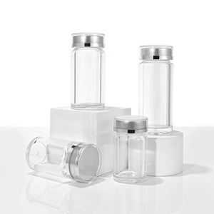 Botella Vacía de 60 ml para Envasado de Suplementos Vitamínicos, Cápsulas, Pastillas, Tabletas, Polvo, Gomitas, Hierbas, Nutrición, Aceite de Pescado, con Tapa - Product Image 2