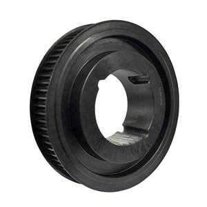 Puleggia dentata per cinghia di distribuzione da 8M per larghezza 30mm con foro cilindrico e boccola conica, trattamento superficiale in ossido nero OEM, certificazione ISO9001 - Product Image 4