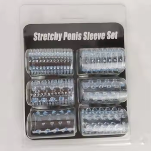 Anillo fino de bloqueo de interés sexual, 6 piezas pequeñas de anillo de bloque de partículas, condón masculino, parejas, productos sexuales para relaciones sexuales - Product Image 3