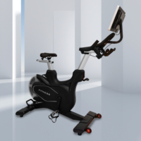 Vélo d'exercice magnétique de qualité commerciale, vélo d'appartement horizontal avec écran LCD et capteur de fréquence cardiaque pour usage commercial