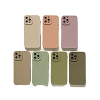 Coque en silicone vierge mate pour téléphone portable pour iPhone 15 14 13 12 11 pro max couverture de téléphone en TPU coloré doux avec microfibre