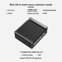 Mini PC Industrial sin Ventilador Intel N100 N305 4K HDMI VGA DP 2*Intel Gigabit LAN DDR4 NVMe SSD Computadora Integrada Yankong
