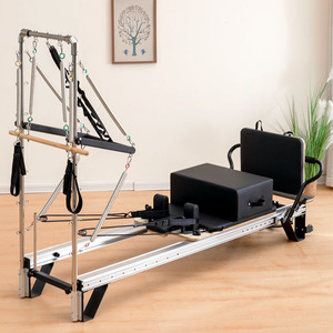 Lettino Reformer Pilates in Lega di Alluminio di Alta Qualità, Attrezzatura per Allenamento Yoga e Ginnastica Domestica, Modello Eight Thousand Twenty-One - Product Image 3