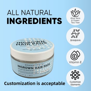 Tampons exfoliants à l'acide salicylique de qualité supérieure pour poils incarnés, sous marque privée, sûrs et <span class=keywords><strong>doux</strong></span>, éliminant les bosses et les imperfections - Product Image 4