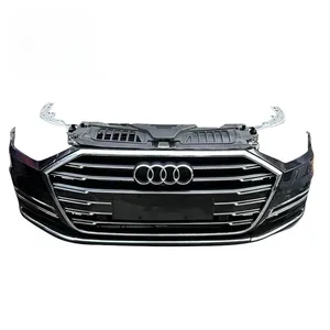 Bemper mobil untuk Audi A8 D5, bemper radiator kap mesin, lampu rem bemper depan, rakitan wajah depan, OE 81D807065