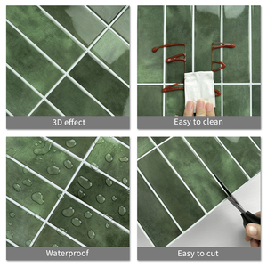 Azulejos de <span class=keywords><strong>Pared</strong></span> Rectangulares Autoadhesivos, <span class=keywords><strong>Vinilo</strong></span> Decorativo Fácil de Instalar <span class=keywords><strong>para</strong></span> Renovación del Hogar - Product Image 2
