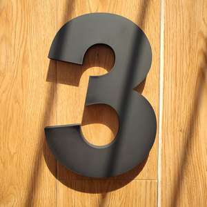 Wholesale Custom Large Floating Exterior Black White PVC <strong>House</strong> <strong>Number</strong> Sign For Building Business Home - Product Image 5