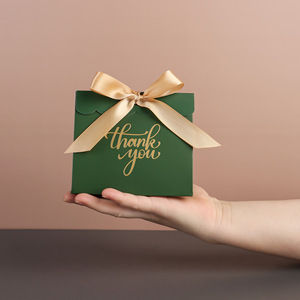 CSMD produttori cinesi pronti a <span class=keywords><strong>spedire</strong></span> pacchetto di dolci all'ingrosso Yiwu grazie bomboniere piccola scatola regalo verde per feste di matrimonio - Product Image 6
