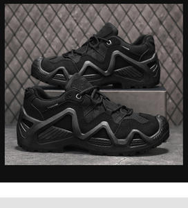 Chaussures décontractées rétro pour hommes, semelle épaisse, imperméables, légères, antidérapantes, randonnée en plein air pour l'automne, semelle intérieure en EVA, cuir véritable XS - Product Image 4