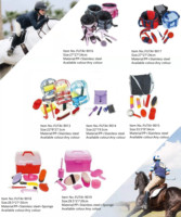 Accessoires d'équitation Brosse à poussière pour tête Outil de nettoyage de la poussière Kit de toilettage pour chevaux Ensemble de nettoyage Équipement d'équitation pour équidés