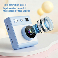 Cámara Infantil con Pantalla IPS de 2.4 Pulgadas, Impresión Térmica, Reproductor MP3, Grabadora de Video HD Multifunción, Regalo para Niños