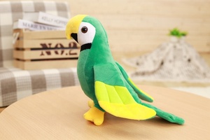 20/25 cm नि: शुल्क नमूने यथार्थवादी तोता भरवां पशु आलीशान गुड़िया उपहार खिलौना नरम पक्षी भरवां पशु प्यारा पक्षी आलीशान तोता खिलौना - Product Image 3