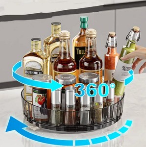 Vendita Calda: Organizzatore Girevole Antiscivolo a Singolo Strato per Cucina, <span class=keywords><strong>Portaspezie</strong></span> <span class=keywords><strong>Rotante</strong></span> a 360 Gradi - Product Image 3
