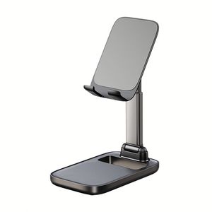 For <b>Desk</b> Use Mobile Phone Holder Stand Adjustable Multi-Angle Non-Slip ABS <b>Foldable</b> Portable Cell Phone Stand - Product Image 1