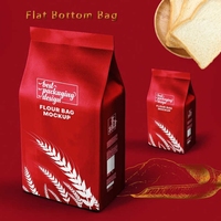 Sacs d'emballage pour grains de café en aluminium imprimés sur mesure, à fond plat, avec valve unidirectionnelle et fermeture éclair refermable pour 250g 500g