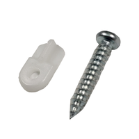 Bouton de verrouillage en plastique injecté de remplacement pour la fixation sécurisée des moustiquaires et des accessoires de quincaillerie pour fenêtres et portes