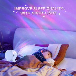 Bebé resto máquina de sonido de luz de la noche con temporizador y Altavoz Bluetooth Control remoto proyector de estrellas - Product Image 5