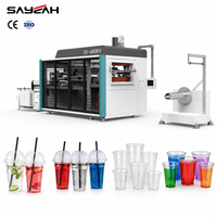 Machine automatique de fabrication de gobelets en plastique PP PET PS, machine de thermoformage de gobelets en plastique jetables