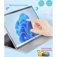 Nouvel Ordinateur Portable 4-en-1 en Métal 2025 de 14 Pouces avec Écran Tactile, Processeur Intel Lake N95 de 12e Génération, 16 Go de RAM DDR4, 512 Go de Stockage, 1,7 GHz, Windows 11 pour le Bureau