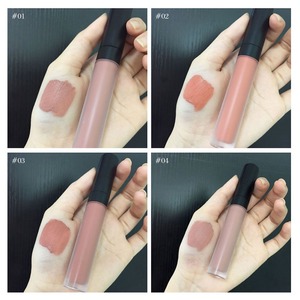 24 สี ลิปกลอสเนื้อกำมะหยี่แบบน้ำ พาเลทท์สูตรมูสแร่ธาตุ ติดทนนาน เม็ดสีแน่น แต่งแต้มริมฝีปากสวย - Product Image 5