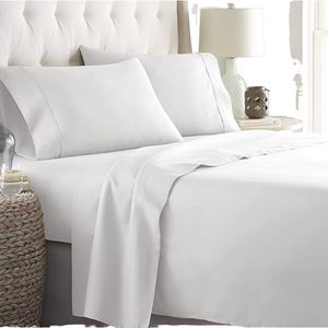 OEM all'ingrosso tessuto di cotone 100% personalizzato Hotel biancheria da letto bianco federa alla rinfusa <span class=keywords><strong>Queen</strong></span> <span class=keywords><strong>Size</strong></span> biancheria da letto Set - Product Image 1