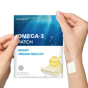 Suplemen Omega 3 Label pribadi dengan DHA, mendukung hati, otak, sendi dan kesehatan mata Patch topikal