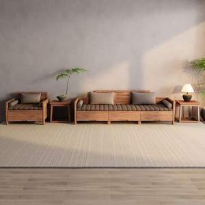 Walnut Wood Solid Wood Daybed <b>Storage</b> <b>Sofa</b> <b>Bed</b> For Living Room Study Modern Minimalist Design - Product Image 2