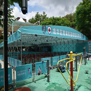 맞춤형 접을 수있는 푸시 풀 PVC 쉼터 텐트 저장 차고 보관으로 사용할 수 있습니다 - Product Image 6