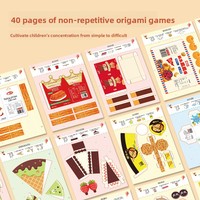 Juguetes Educativos Hechos a Mano con Temática de Snacks, Kit de Manualidades 3D de Recorte de Papel, Juego de Simulación para Niños y Niñas