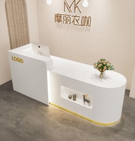Logo personnalisable Nail Beauty clinique Spa bar Salon rose blanc or violet bureau de réception rond salon de beauté