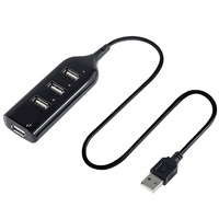 Hub USB portable haute vitesse 4 ports, adaptateur USB mini pour PC, ordinateur portable, ordinateur Windows, accessoires Mac