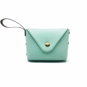 Mini Pochette <span class=keywords><strong>Verde</strong></span> Menta da <span class=keywords><strong>Donna</strong></span> - <span class=keywords><strong>Portafoglio</strong></span> Compatto Impermeabile in Pelle PU con Chiusura a Scatto per Uso Quotidiano - Product Image 1