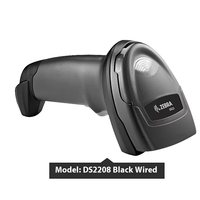 Escáner de Código de Barras Manual con Cable USB ZEBER DS2208 1D/2D, Sensor CMOS, Escaneo de Tamaño A4, Rango Estándar, Uso en Supermercados, Control de Inventario