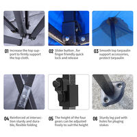 Toldos Plegables Económicos para Interiores y Exteriores de 8x8, 10x10, 10x20, Color Blanco, Resistentes, Impermeables, para Verano