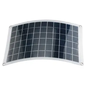 Cargador de Panel Solar de polietileno Flexible para teléfono móvil, 20W, CC, coche, RV, barco, vehículo al aire libre, pesca, cargador de batería de energía Solar portátil