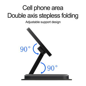 Cargador inalámbrico <span class=keywords><strong>3</strong></span> en 1 plegable de nuevo diseño para iPhone 15 Pro Max dormitorio luz nocturna resaltar espejo exterior banco de energía tendencia - Product Image 4