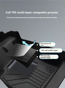 แผ่นปูพื้นรถยนต์ทำจากยาง3D 5dtpe สำหรับ Toyota <span class=keywords><strong>Vios</strong></span> /highlander/corolla/RAV4 /camry - Product Image 2